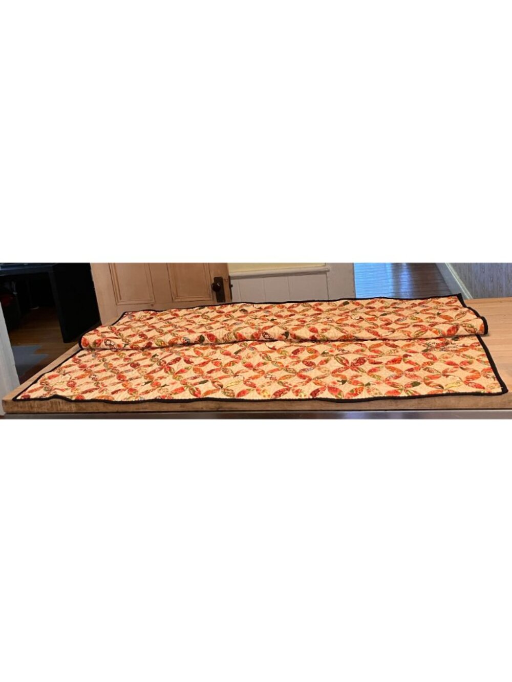Peggy Taylor 2008 Kite Tails Over Japan Geisha Quilt Blanket 52" x 64" AN NWOT - Picture 10 of 12